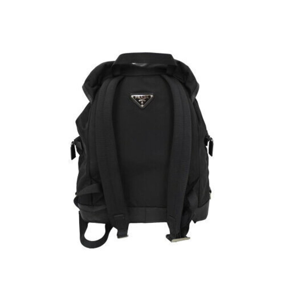 Prada Backpack Daypack Double Pocket Triangle Log… - image 3